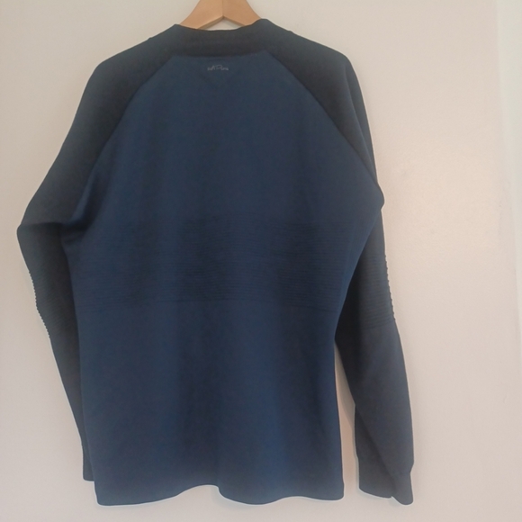 AdiPure Adidas Jacket Mens XL Blue Full Zip Wool Blend Premium Golf - Picture 4 of 15